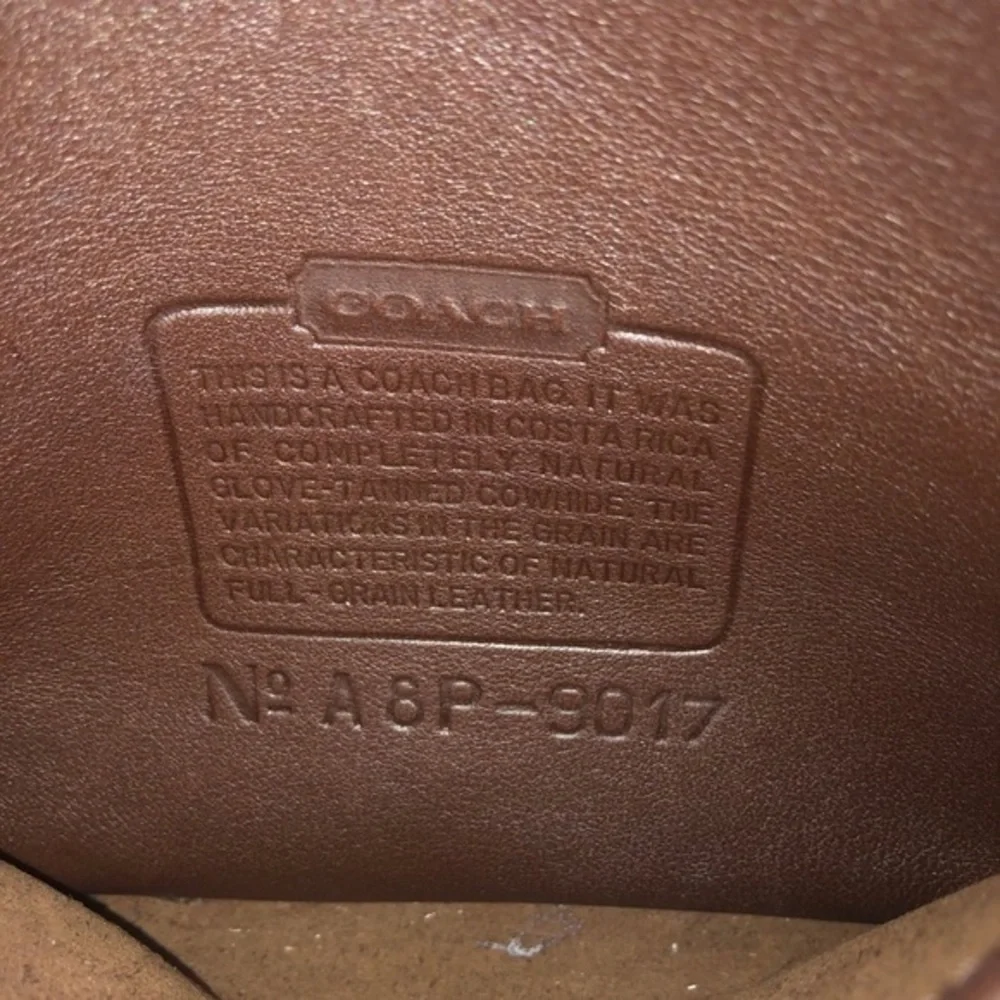 Coach vintage abbie crossbody bag brown leather 9017